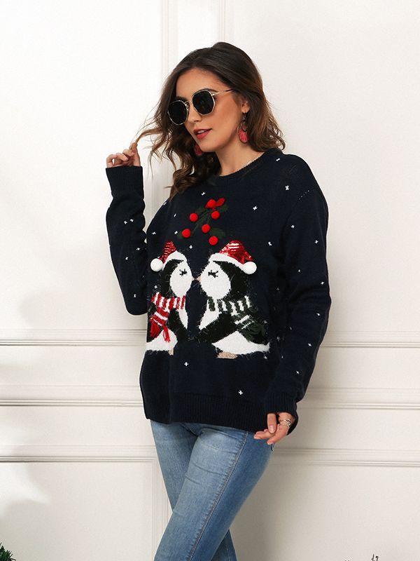 Funny Christmas Jumper Women Holiday Sweater