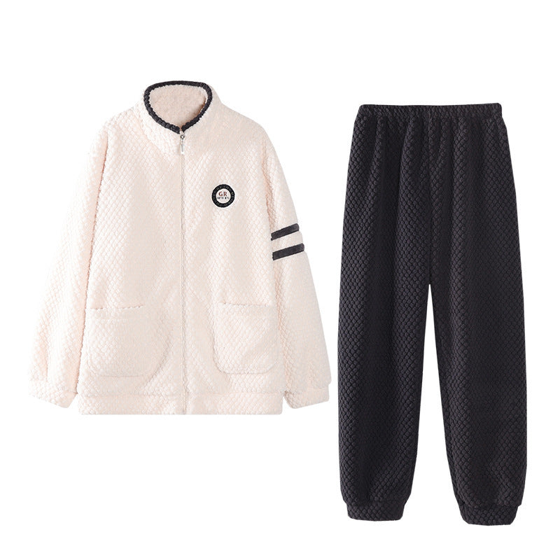 Matching Zip-up Loungewear Pyjamas Set for Couples