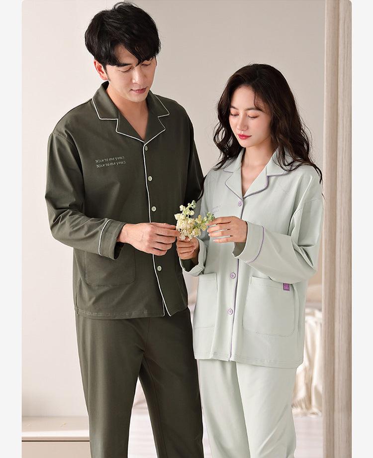 Comfy Winter Couples Pajamas Set 100% Cotton