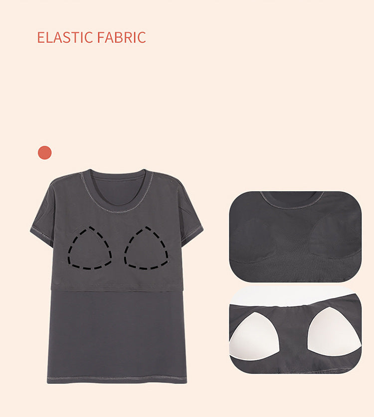 Cute Dachshund Couple Pajamas - Cotton Summer Set w/ Bra
