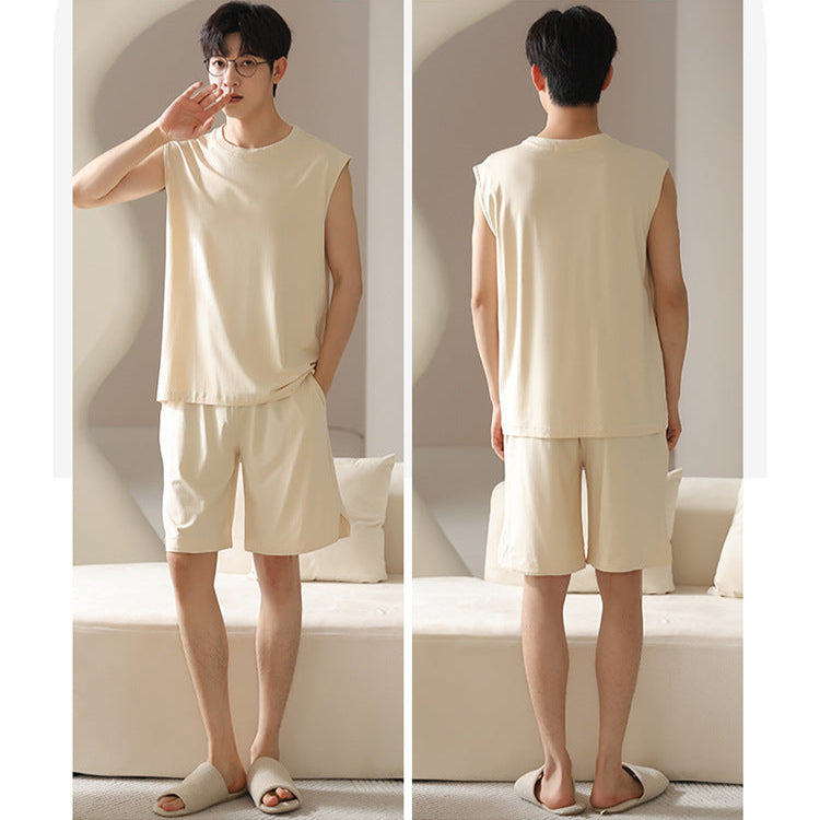 Gullei™ Matching Summer Pajamas Set Sleeveless Modal
