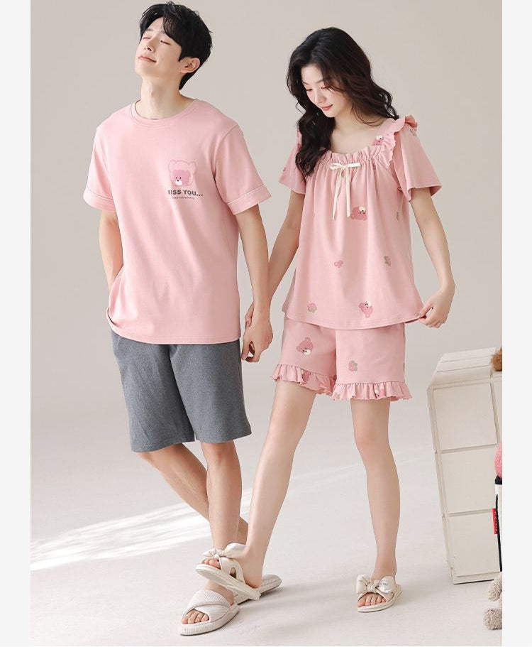 Dreamy Ruffled Dress & T-Shirt Couple's Set