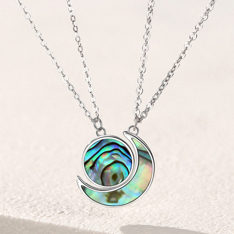 Personalized Sun and Moon Necklaces Set for 2