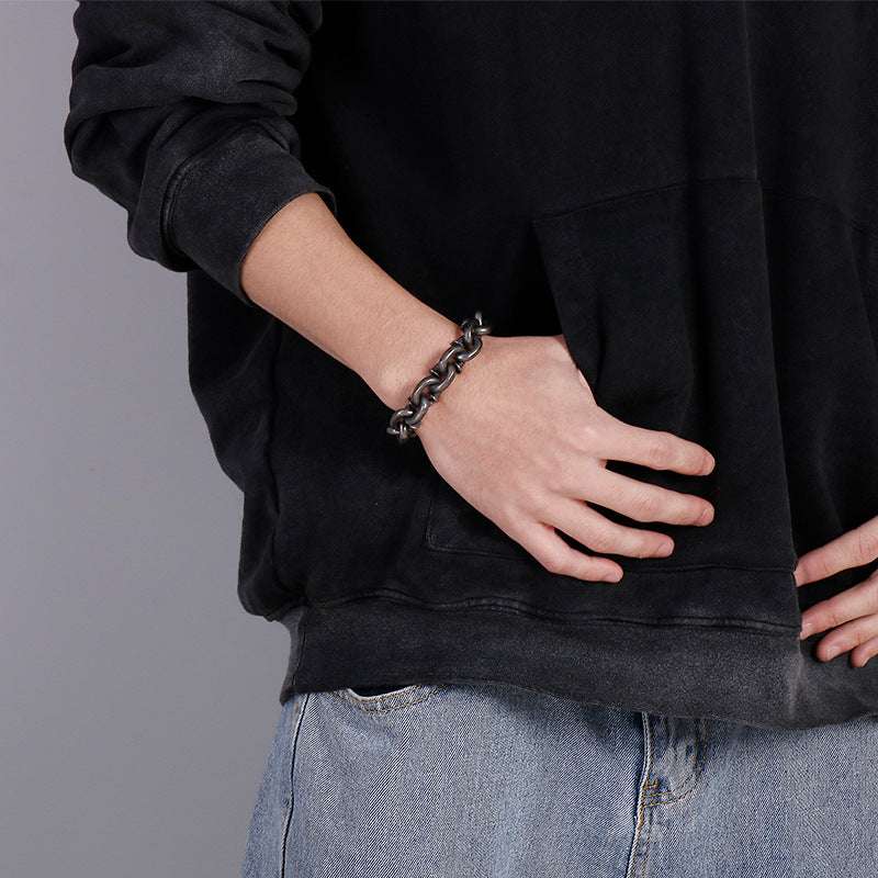 Vintage Nails Chain Bracelet for Men 23cm