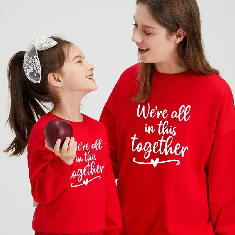 Mother and Daughter Long-sleeved Sweatshirts