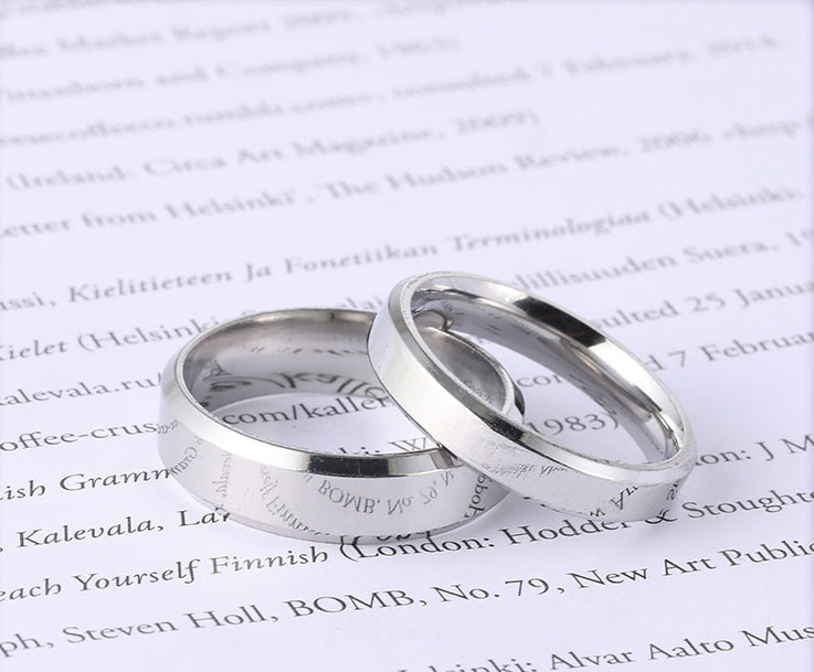 Personalized Matching His and Hers Wedding Rings for 2