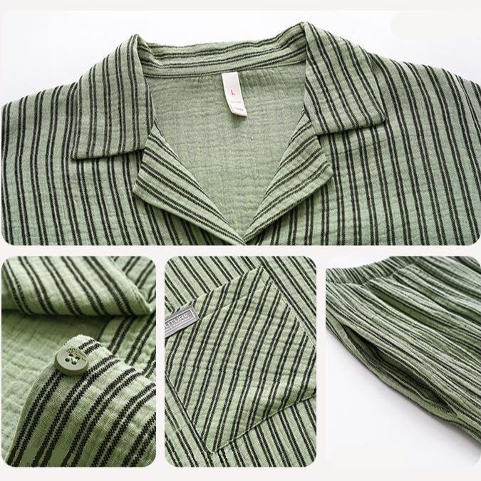 Stylish Long Sleeves Pajamas Set for Couples