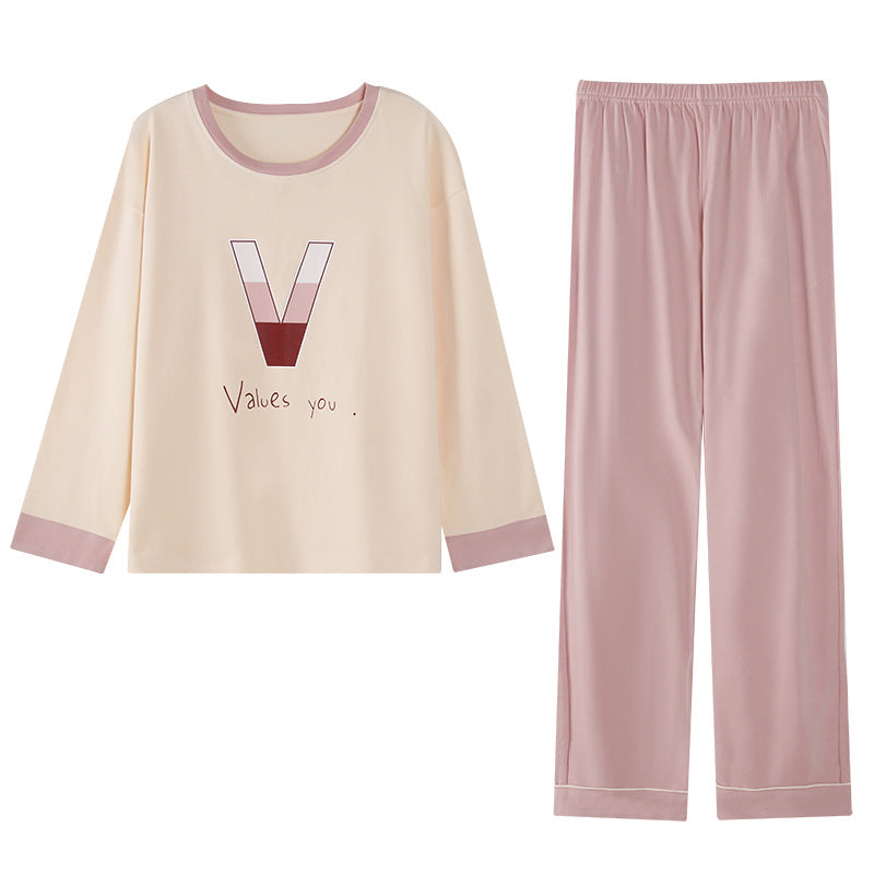 Long Sleeve Soft Pajamas Set for Couples 100% Cotton