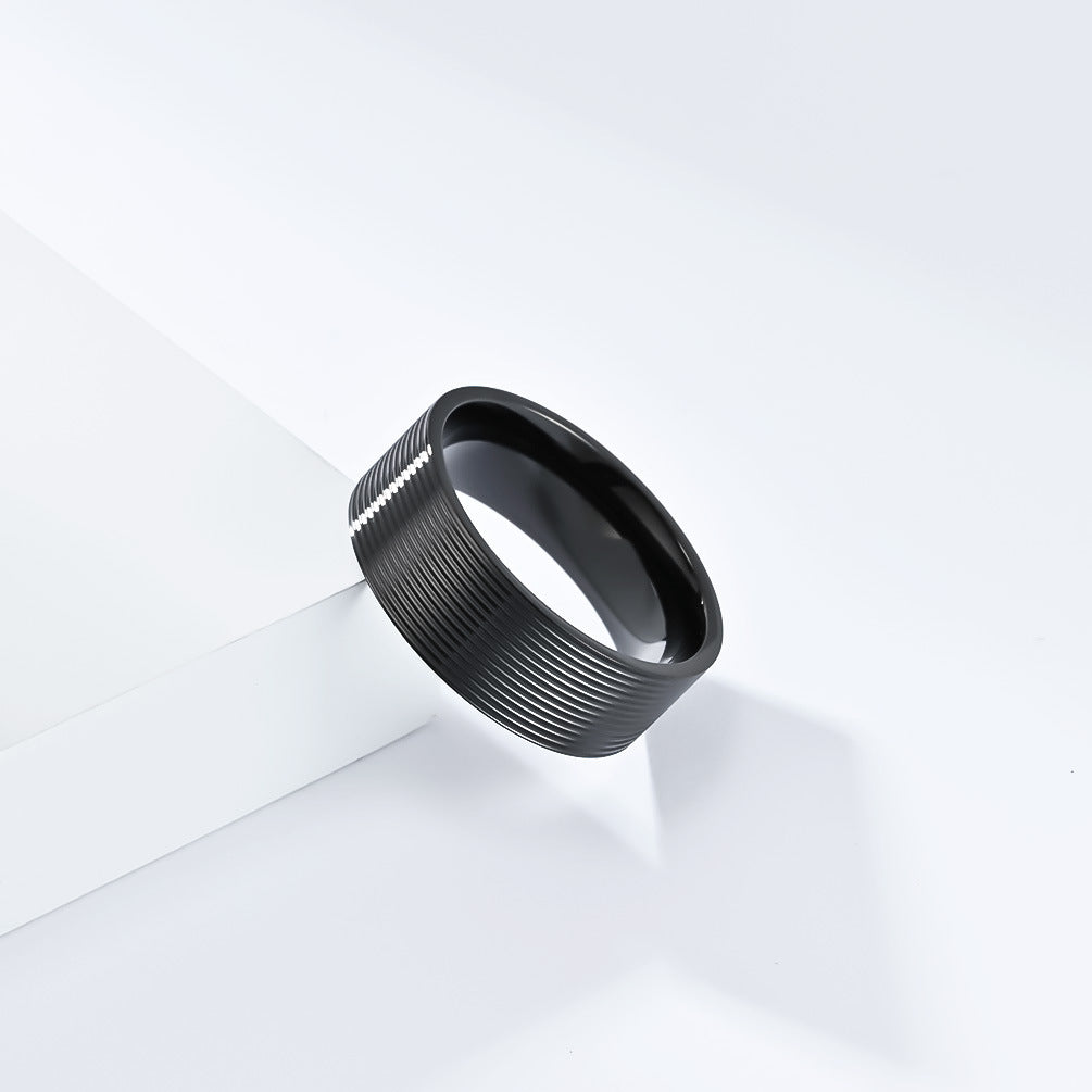 Custom Engraved Marriage Ring for Men