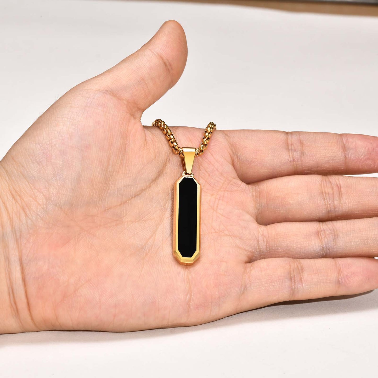 Gift for Him Name Engraved Pendant Necklace