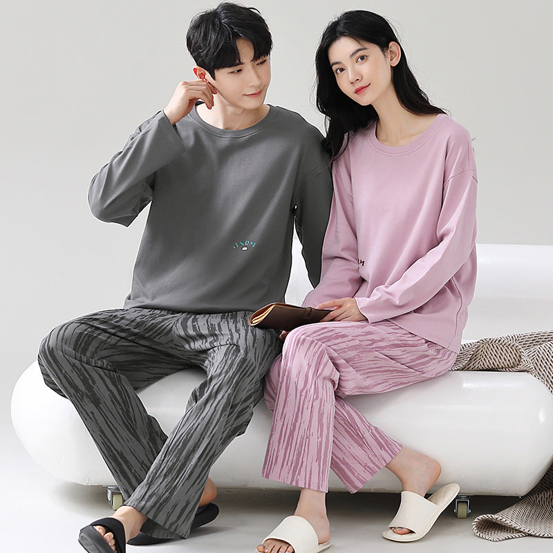Comfy Cotton PJs Matching Sleepwear Set for Couples