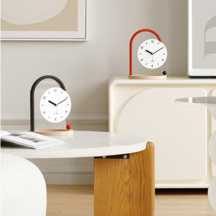 Modern Decorative Table Clock (Silent, Minimalist Design)