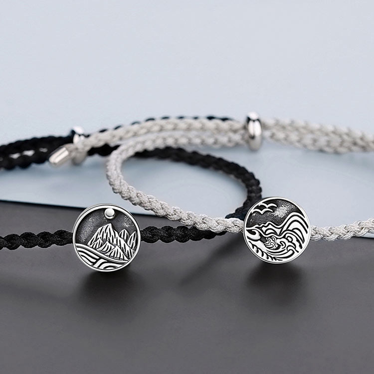 Customized Ocean Mountain Friendship Bracelets Set