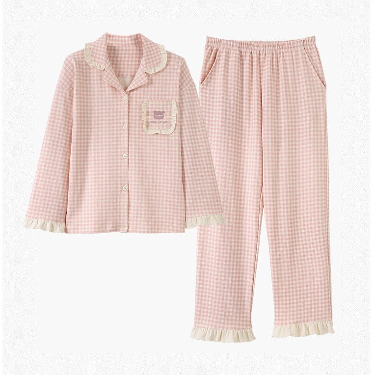Cotton Loungewear Pajamas Set for Couples