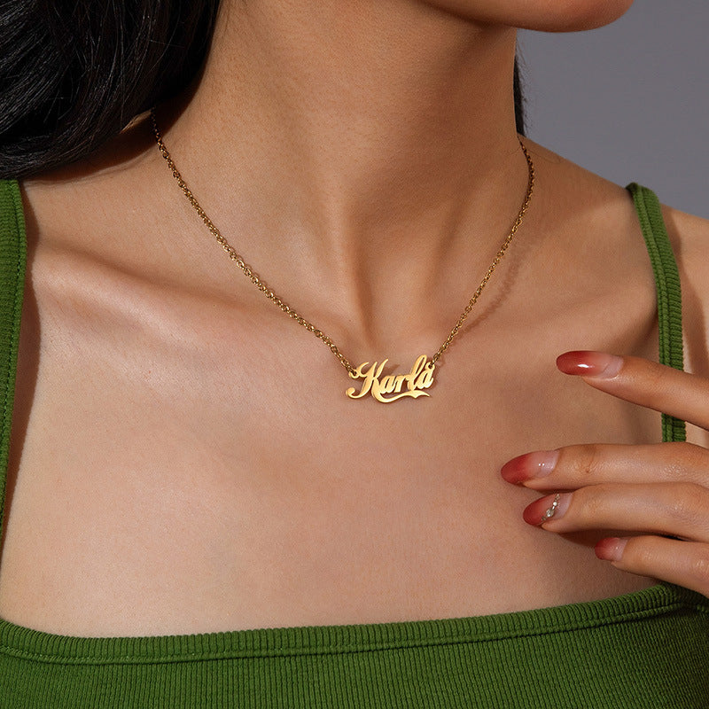 Artistic Personal Name Necklace