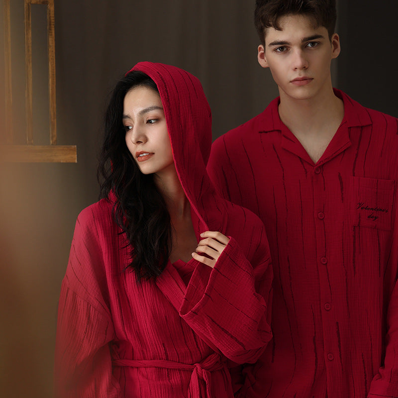 100% Premium Cotton Christmas Couples Pajamas Set