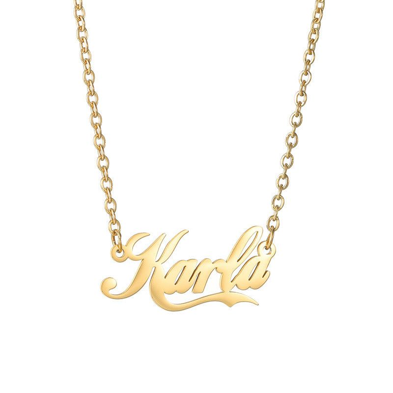 Artistic Personal Name Necklace