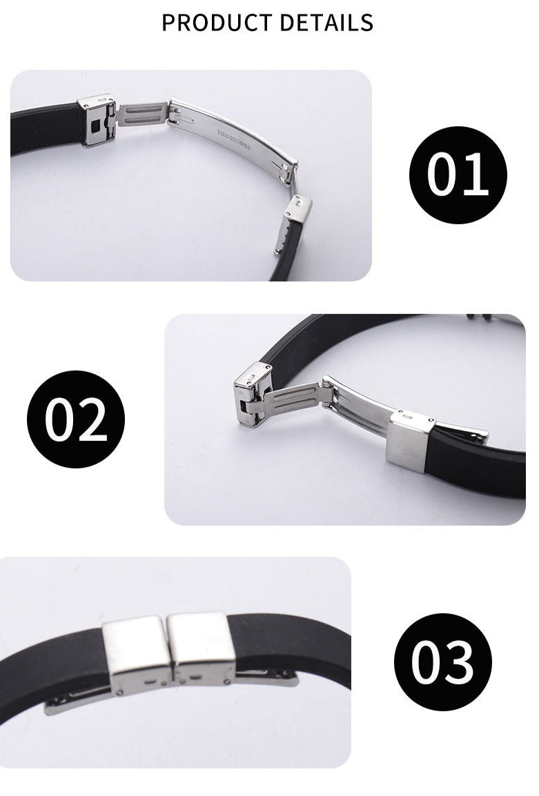 Custom Engravable Sports Bracelet for Men