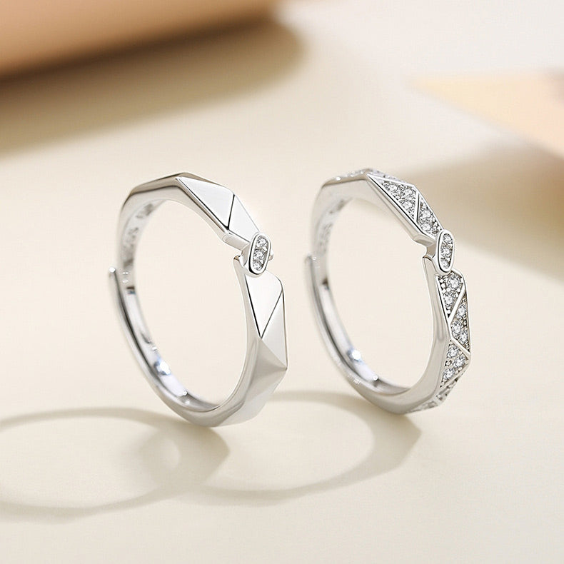 Custom Matching Engagement Rings for Couples