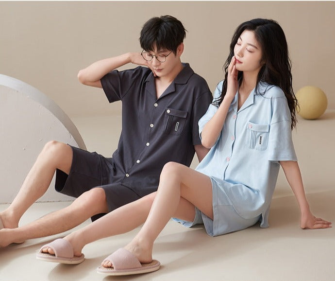 Summer Soft Sleepwear for Men and Women 100% Cotton