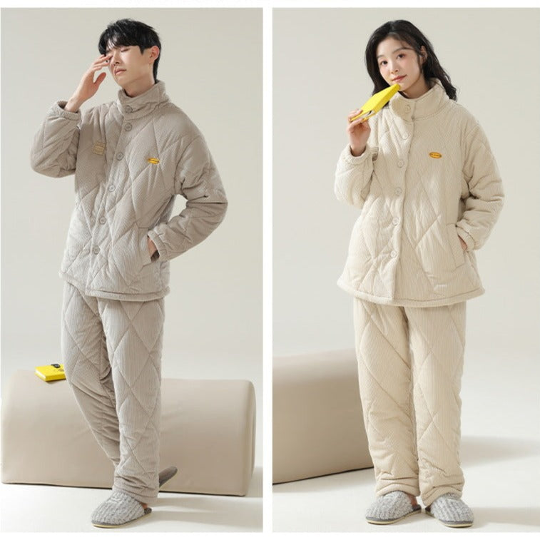 Winter Loungewear PJs for Couples 100% Flannel