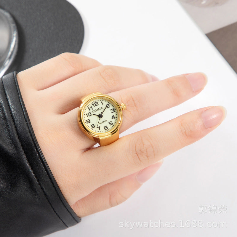 Gullei™ Night Glow Real Working Watch Ring - Adjustable Size