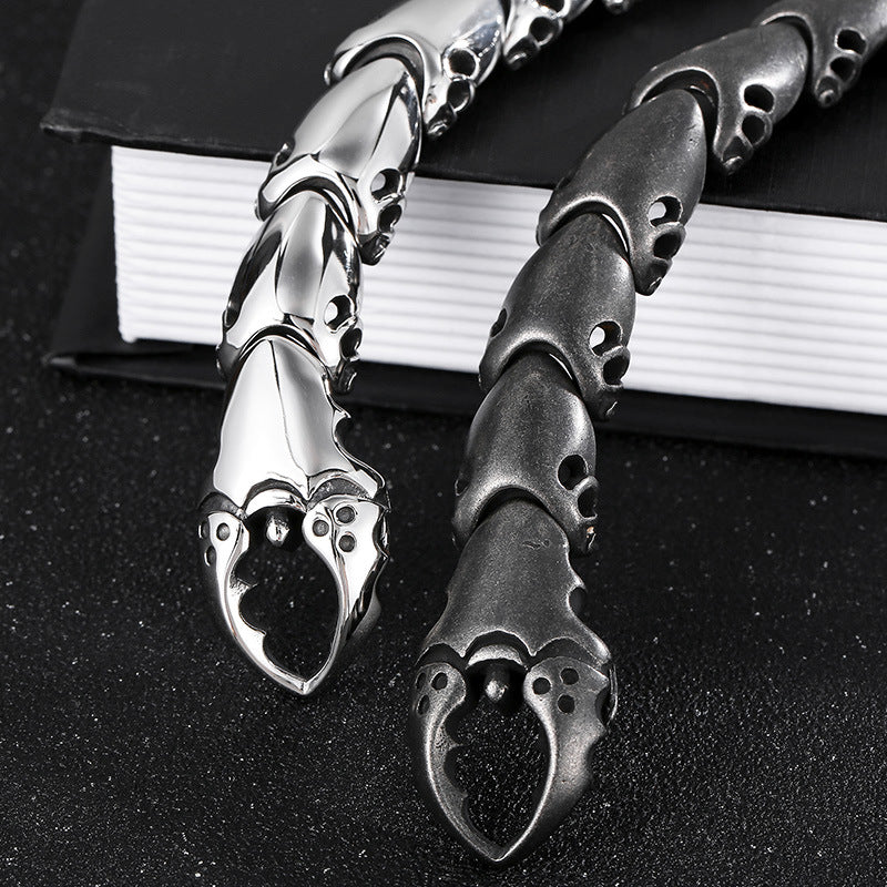 Custom Scorpion Claw Mens Bracelet 22cm