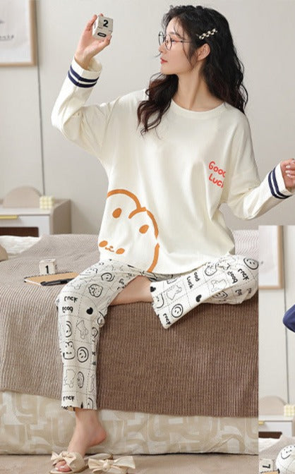 Cute Couples Matching PJs Sleepwear Set for 2