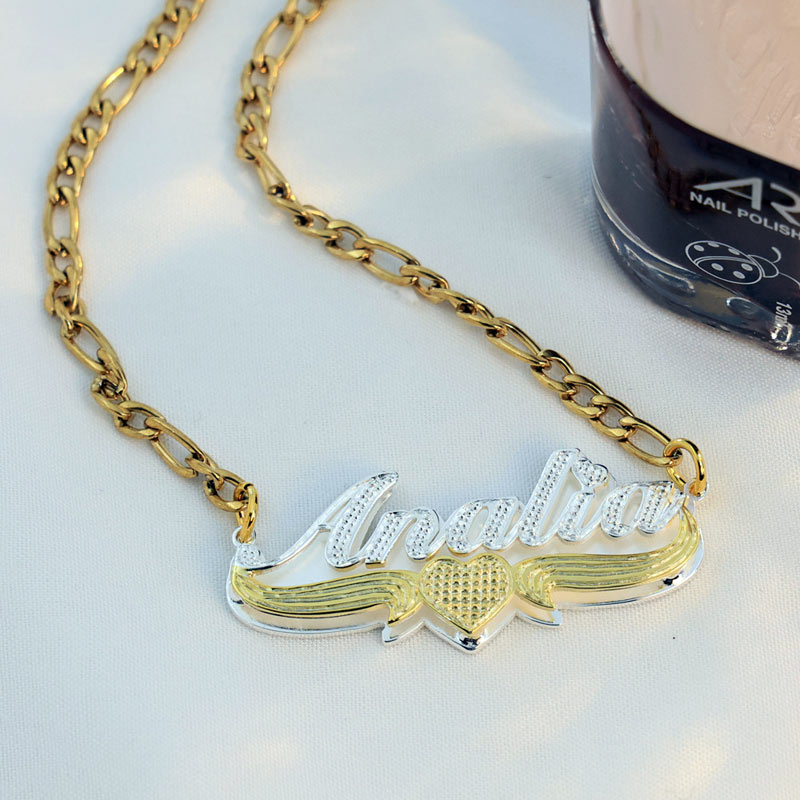 Fancy Custom Name Pendant Necklace for Her