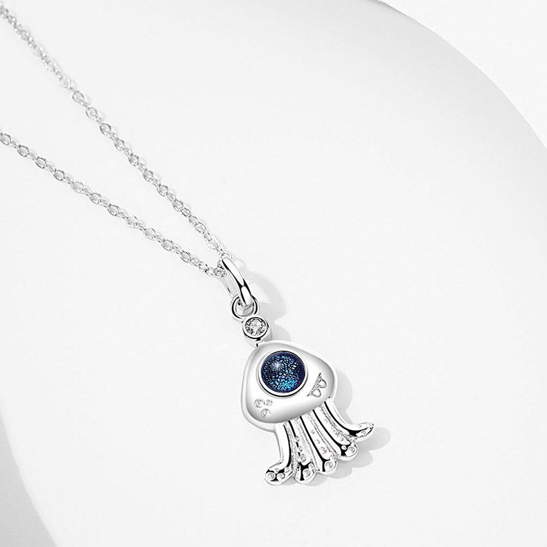 Cute Aliens Matching Necklaces Set for 2