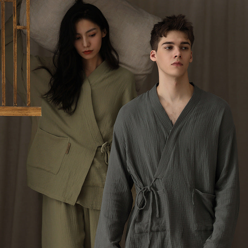 100% Pure Cotton Modern Couples Pajamas Set