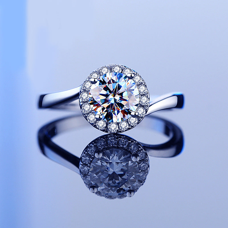 1 Carat Moissanite Diamond Twist Band for Her