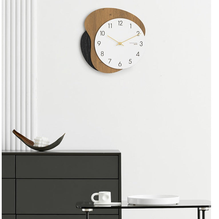 Modern Odd Shaped Analog Silent Clock
