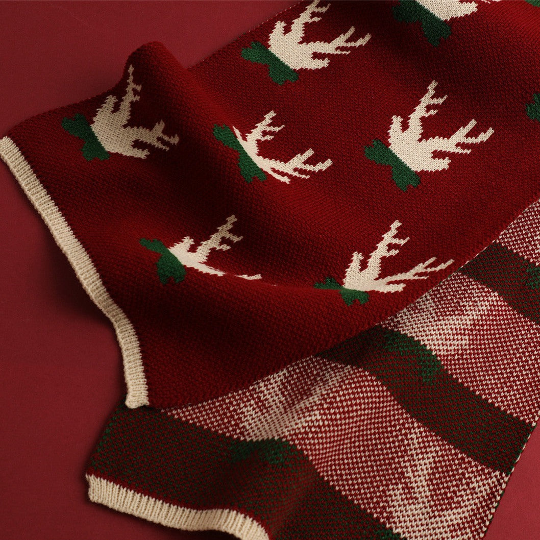 Cute Reindeer Christmas Scarf