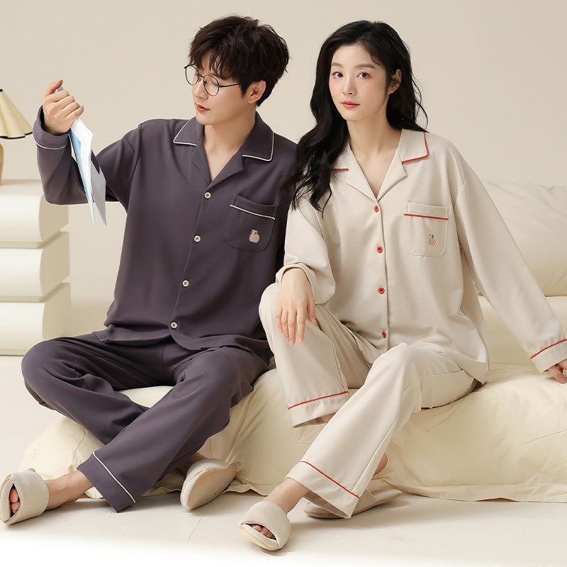 Matching Loose Fit Pajamas Set for Men and Women
