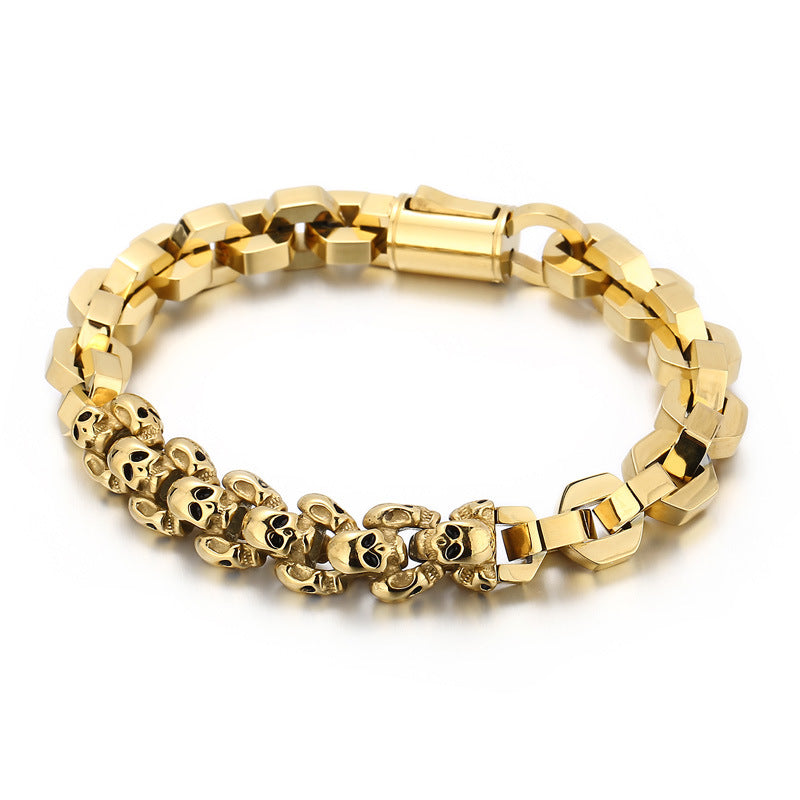 Personalized Skull Mens Fashion Bracelet 23cm
