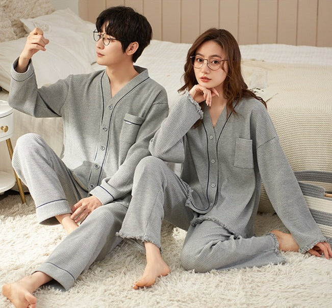 2 Pcs Matching Couples Pajamas Set