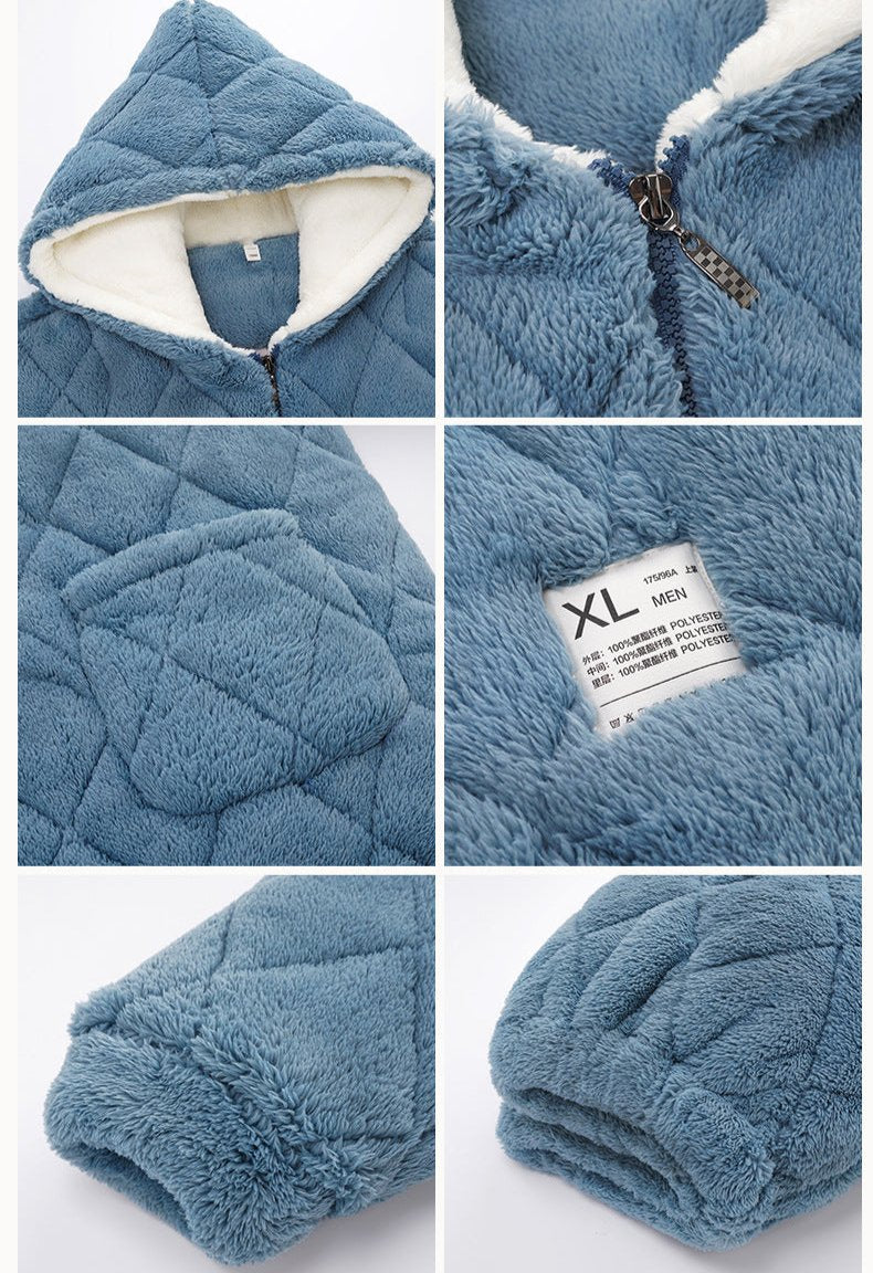 4-Piece Matching Hoodie Winter Pajamas Set - Ultra Soft