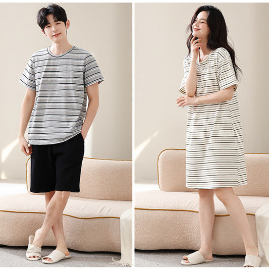 Gullei™ Striped Sleepwear Set 100% Organic Cotton