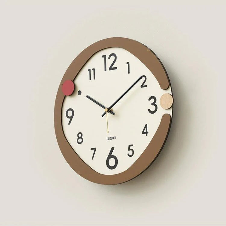 Minimalistic Nordic Wall Décor Silent Clock – Elegant and Quiet Design