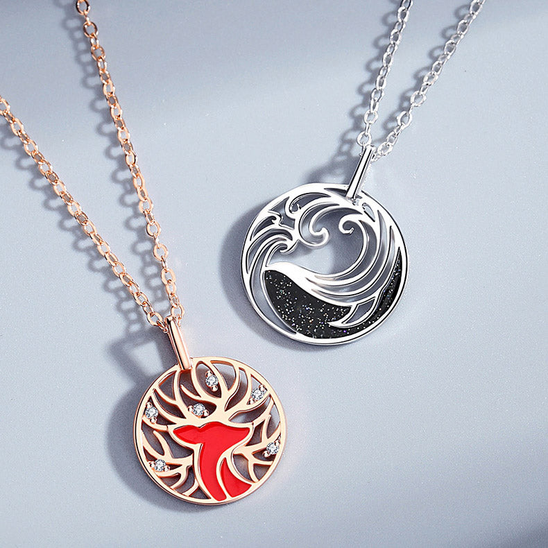 Forest Sea Theme Friendship Necklaces Set