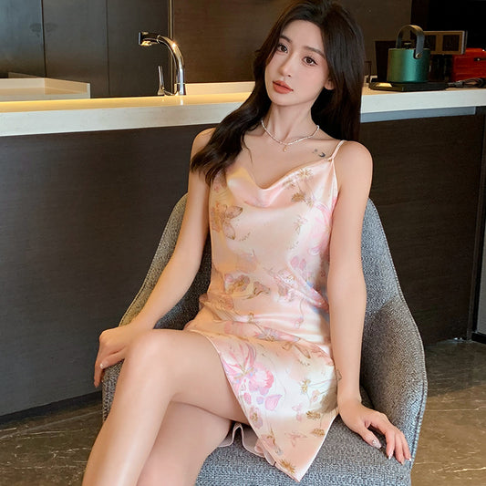 Slip Suspender Silky Nightie 100% Polyester