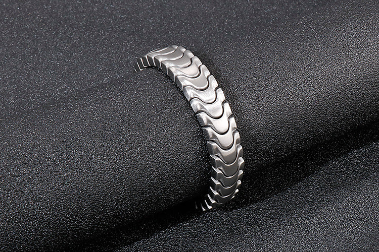 Custom Brushed Mens Bracelet 21cm