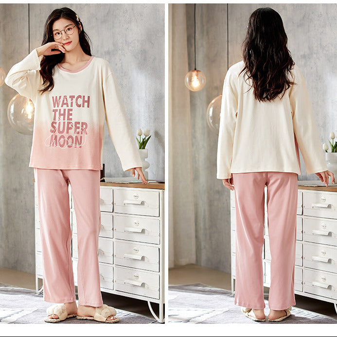 Moonlit Dreams: Gradient Matching Couple Pajamas