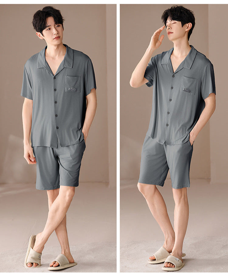Summer Couple Pajamas - Matching Comfy Short-sleeve