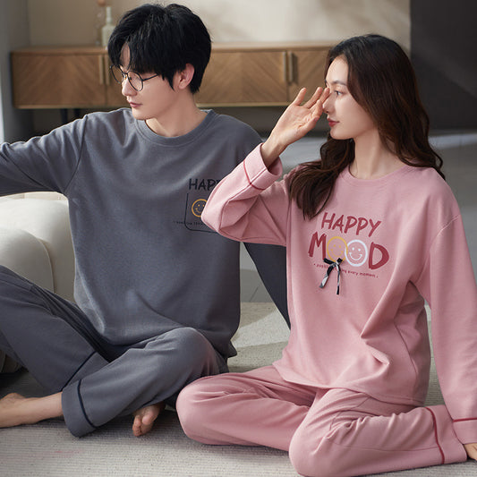 Spread the Joy: Happy Mood Matching Couple Pajamas