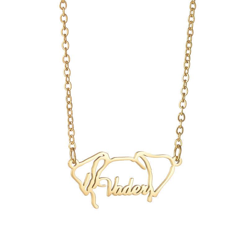 Custom Dog Name Necklace