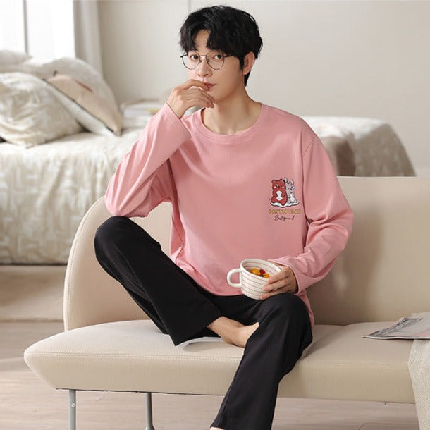 Matching Couples Soft Pajamas Set 100% Cotton