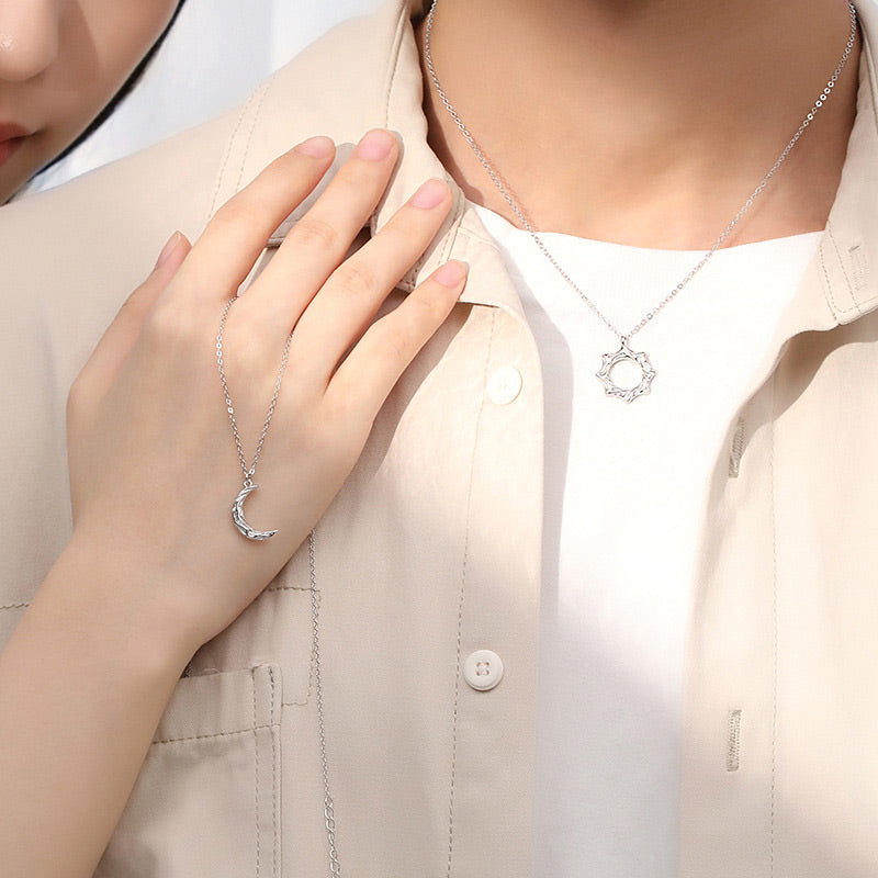 Sun and Moon Couple Necklaces Set