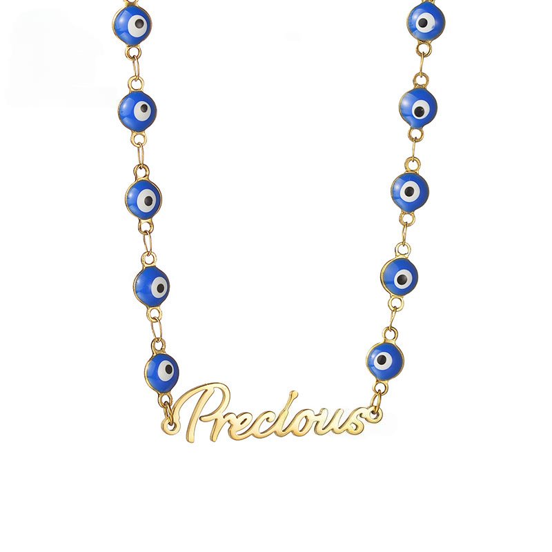 Devil Eye Personal Name Necklace